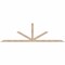 Ekena Millwork Saratoga Smooth Timber Gable Bracket, Douglas Fir, 108"W x 31 1/2"H x 1 1/2"D x 3 1/2"F, 7/12 Pitch GBW108X31X0204SAR00SDF - alternate 1